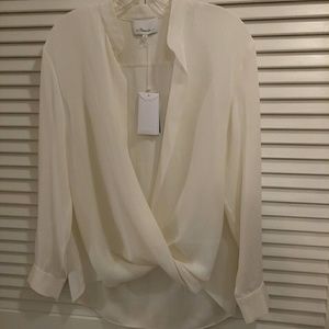 NWT Phillip Lim silk crossover blouse